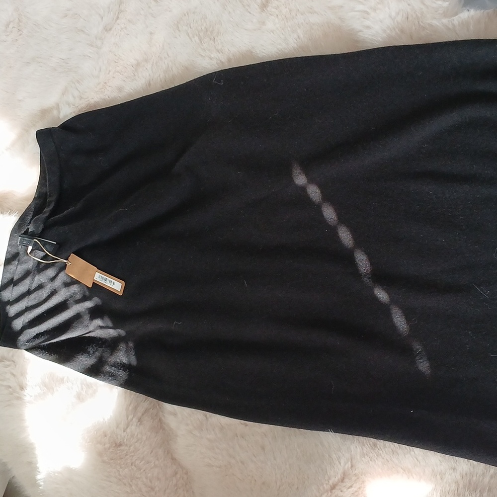 Skims Sheer BLACK Cashmere Maxi Skirt - Picture 2 of 6